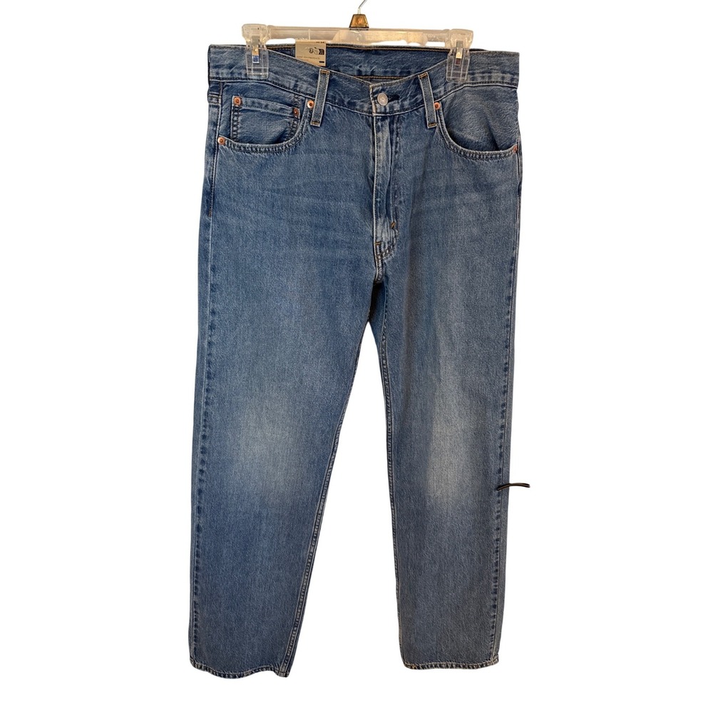 Levi Strauss 555 Jeans Mens 32x34 Blue Denim Straight Fit Casual Pants